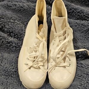 Converse Women's Cream High-Top Sneakers